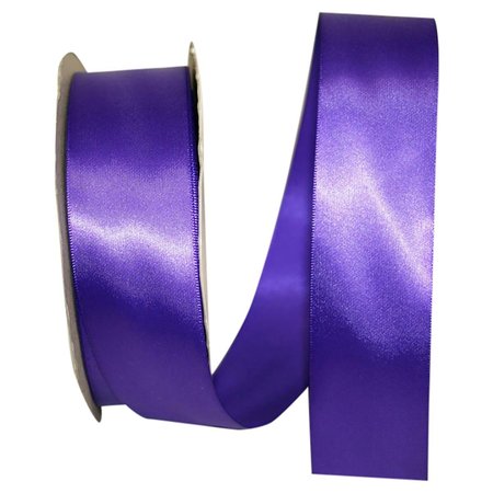 RELIANT RIBBON 1.5 in. 50 Yards Single Face Satin Ribbon, Purple Haze 5150-286-09K